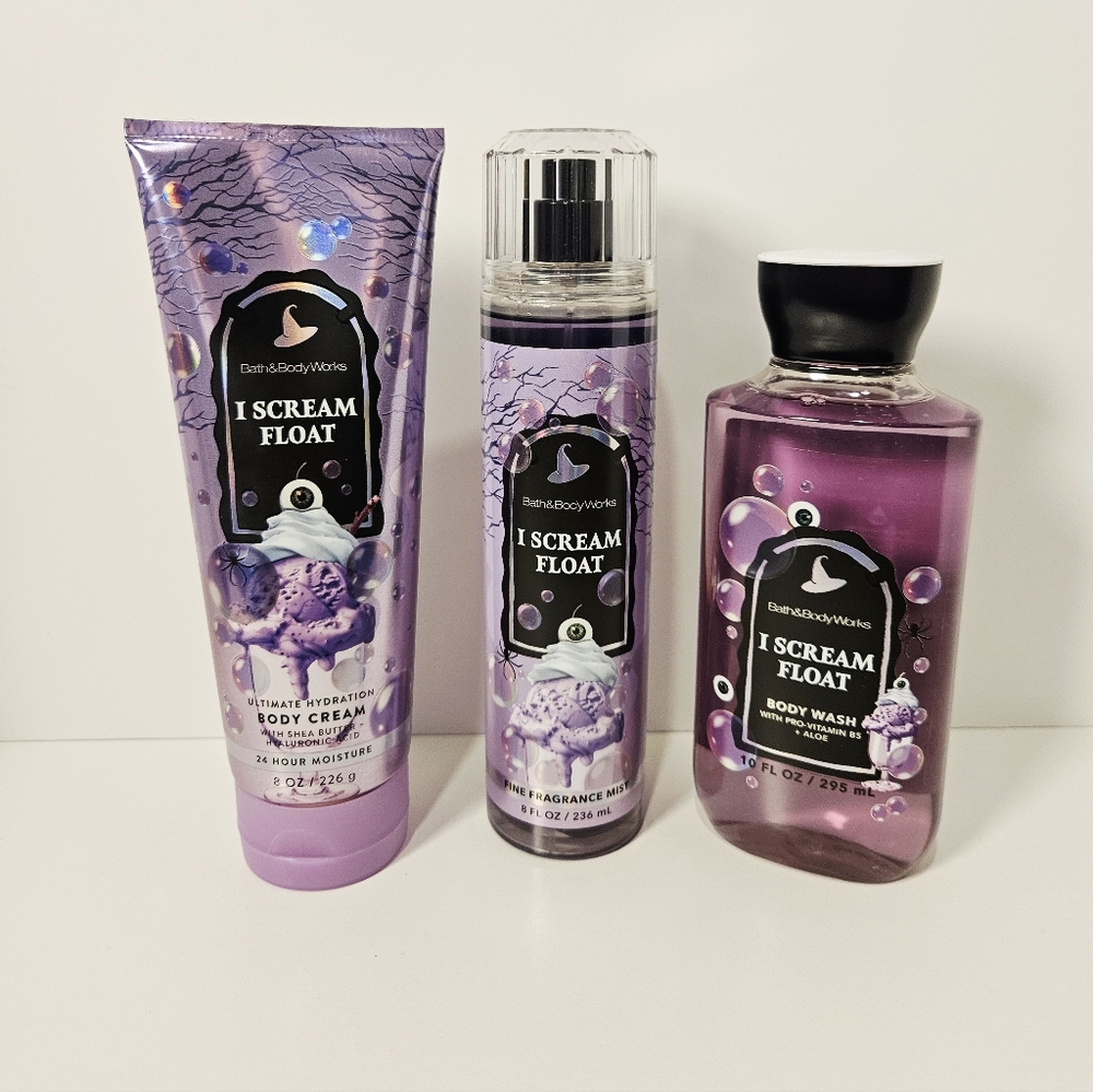 Bath and Body Works Halloween Collection I Scream Float Body Care